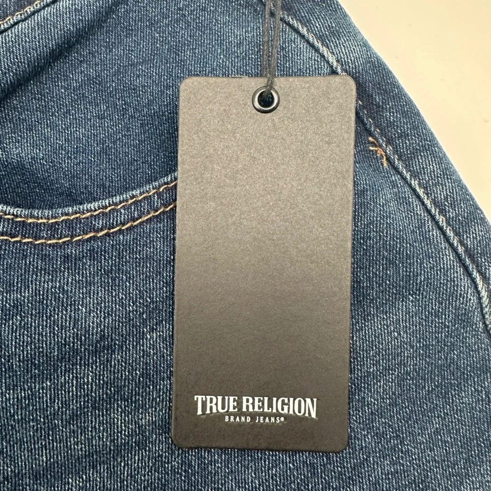 True Religion Rocco Relaxed Skinny Jeans Dark Woodland Wash Men 31x32 700878 NWT